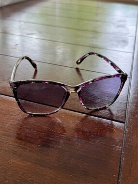 Disney Purple Tortoiseshell Women's Sunglasses with Gradient Lenses